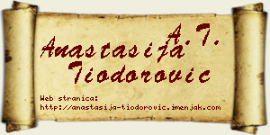 Anastasija Tiodorović vizit kartica